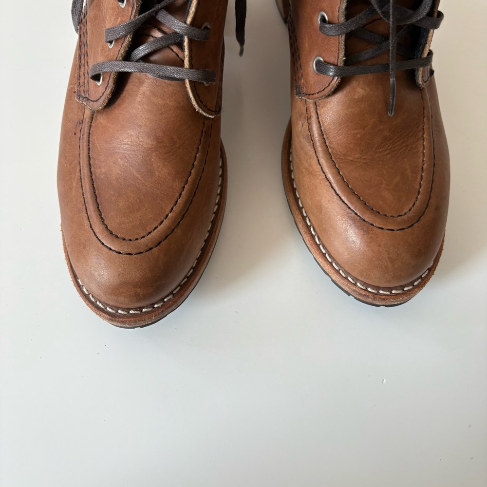 Red Wing || Clara Boots Heeled Lace Up Brown‎ Tan 7.5 - Picture 4 of 10